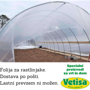FOLIJA ZA RASTLINJAKE   9,5 m širine -UV (CENA/TEKOČI METER)