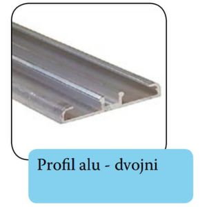 RASTLINJAK - Profil ALU - dvojni (CENA/KOS) 6m