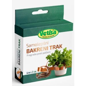 VETISA- Bakreni trak proti polžem 4m x 25 mm