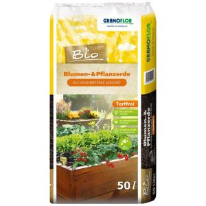 GF-BIO/Blumenerde 50L/48/EP- Gramoflor BIO -Univ. substrat+glina-