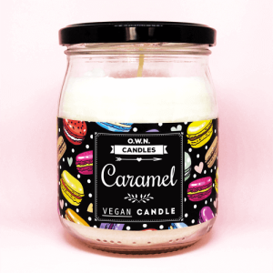 Sveča v kozarcu dišava Caramel