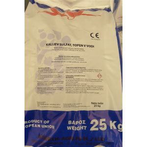 AGRI- Kalijev Sulfat (NPK 0-0-51) Potassium-SULFATE/SOP -25kg /48/p-gnojilo