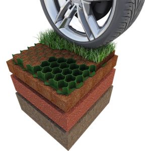 Geogreen -S- 50x50x H4 cm/ Plast. pohodna plošča/ na kom -Spidergreen stari