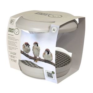 Ptičja krmilnica SMART BIRDS- Siva barva