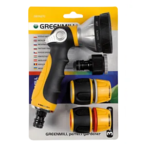 Funkcijska pištola za zalivanje (10 funkcij),+ komplet hitrih priključki-GB1627C